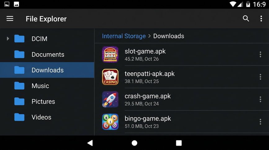 Main screen of GamesPk16 gameapk page for PK players - 4